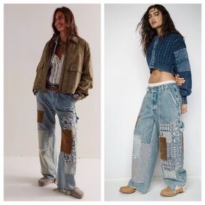 We The Free Popular Demand Patched Jeans